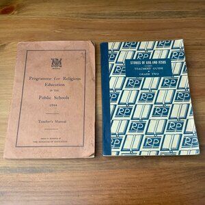 VINTAGE BOOKS RELIGIOUS EDUCATION IN PUBLIC SCHOOLS 1944 - SET OF 2